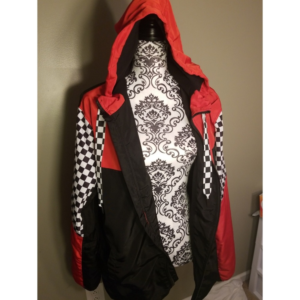 Carbon Color Block Checkerboard Jacket - Picture 3 of 4